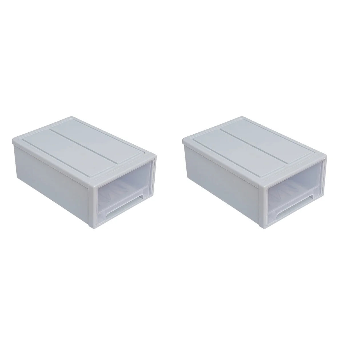 Stackable Transparent Storage Box Drawer Organizer a7