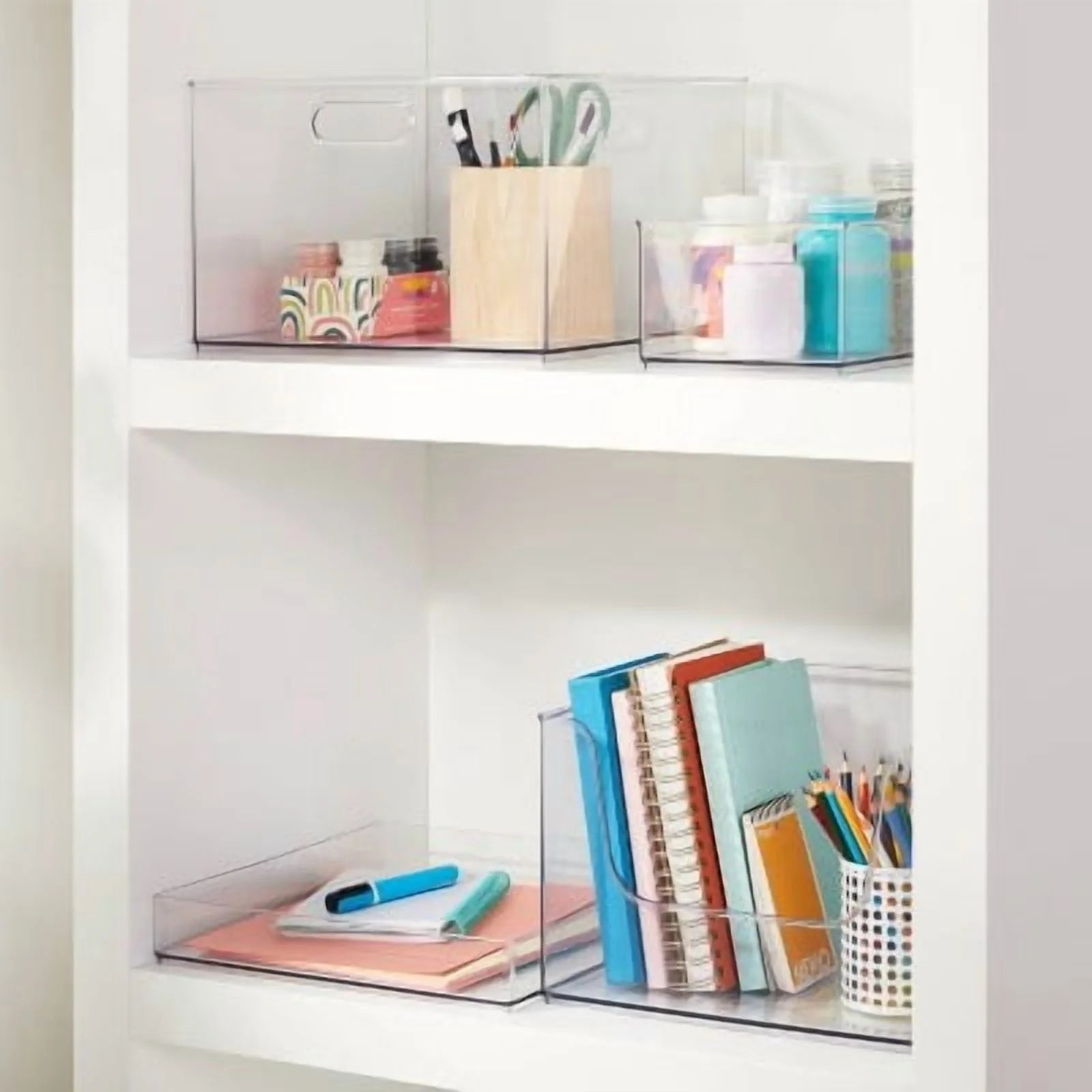 12" x 12" x 8" Open Front Storage Bin k7
