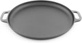 Pre-Seasoned Cast-Iron Griddle/Pizza Pan, 14", Black