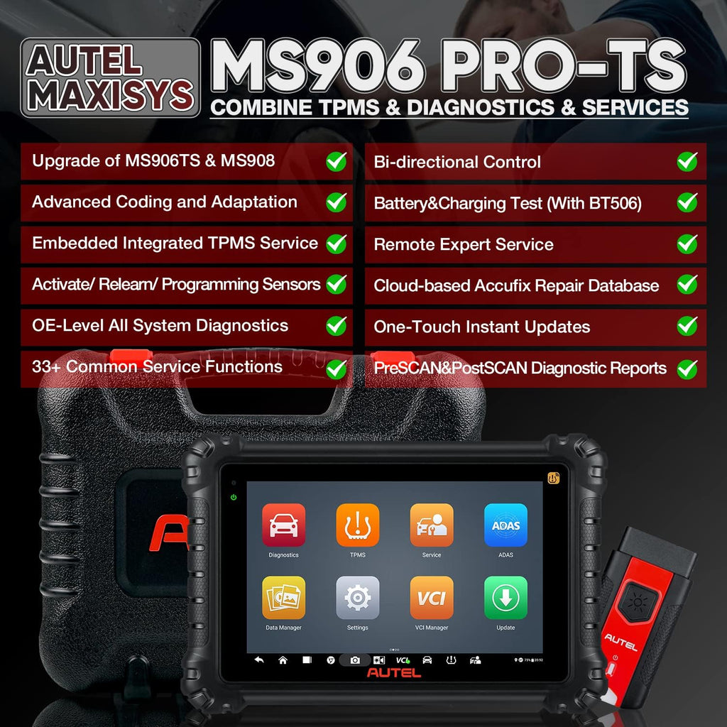 Diagnostic Scanner Tool with All Systems & TPMS Function A7