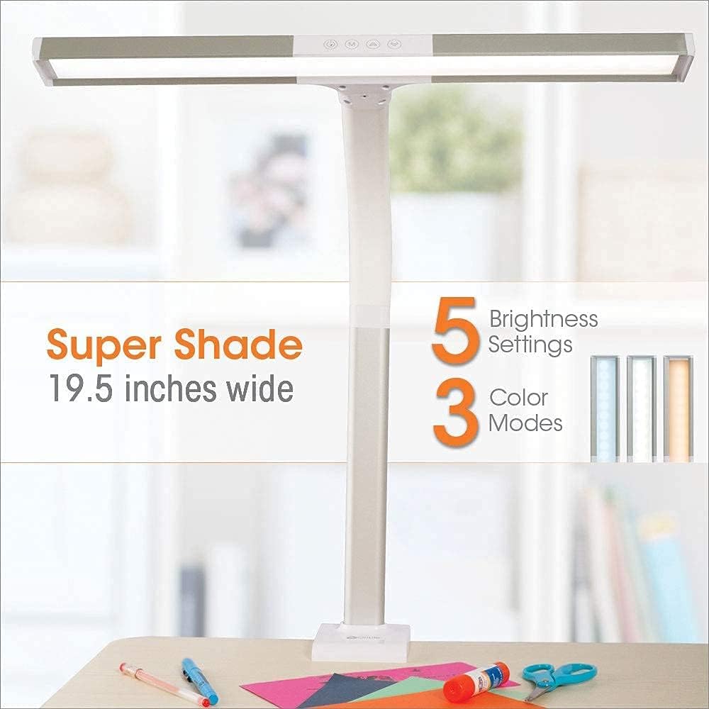 LED Clamp Lamp with 3X Magnifier and 5 Brightness Settings k7