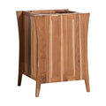 Decoteak CT-BT-24-1 Curvature 24x22 Free Standing Solid Teak Wood Vanity Cabinet Only EarthyTeak Bathroom Storage Vanity Cabinet