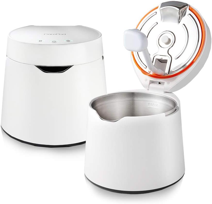 CarePod 31S Stainless Steel Ultrasonic Cool Mist Humidifier Whisper-Quiet Easy Clean for Large Room 1gal (4liter), Only 3 Washable Parts, Auto Shut-off, Reusable Filter Aroma Diffuser Pack of 2