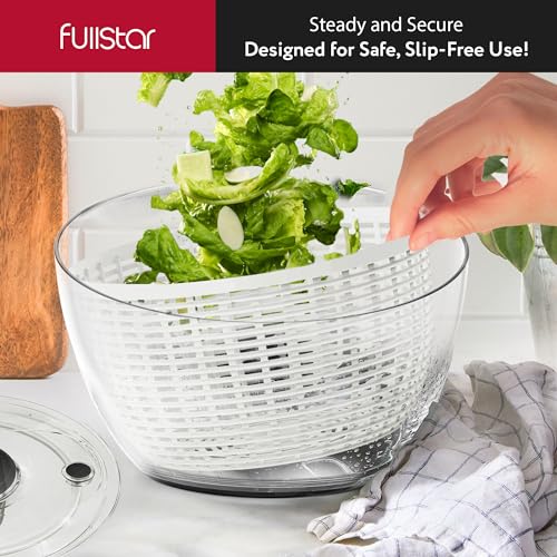Large Salad Spinner 6.3 Quart White k7
