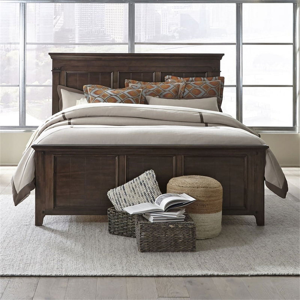 Queen Panel Bedroom Set with 9 Drawer Dresser a7