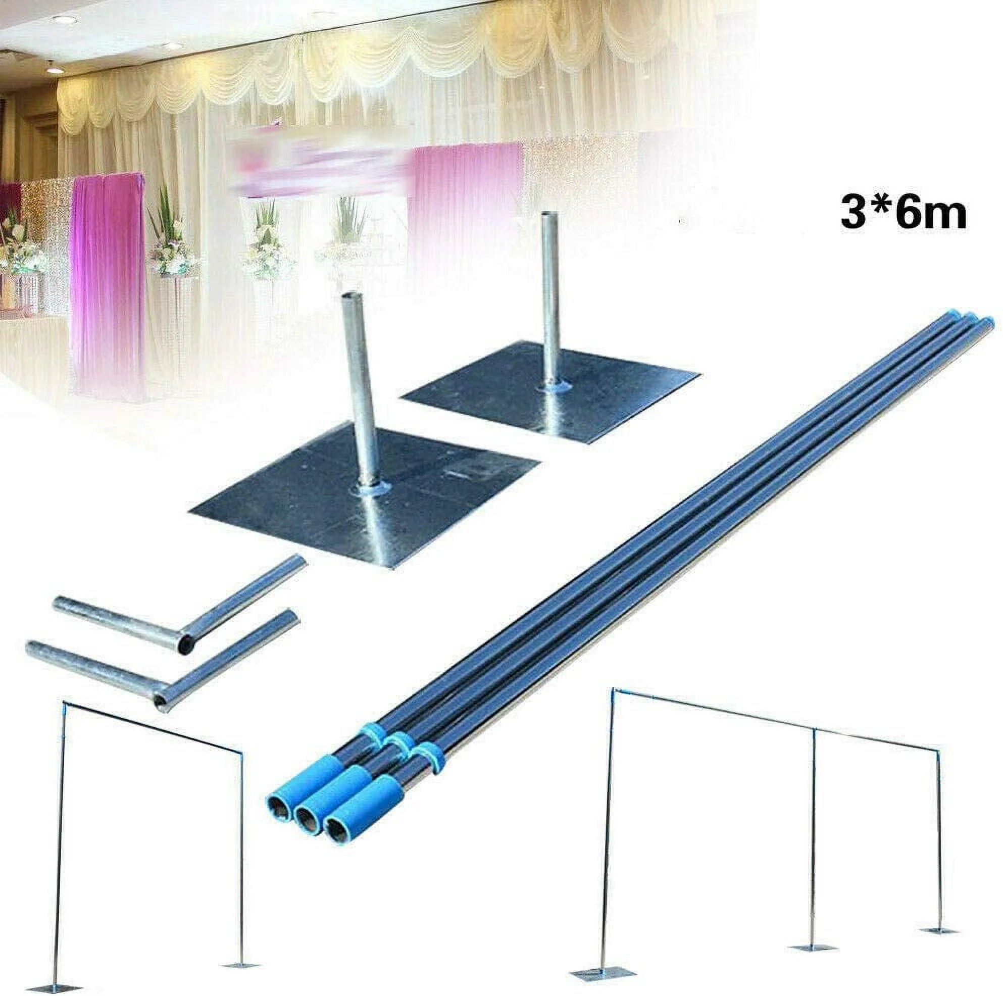 Adjustable Curved Pipe Backdrop Support Kit 3x6m A7
