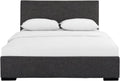 Hindes Upholstered Platform Bed Frame | Low-Profile Bed With Full Slat Support System – No Box Spring Needed, Easy Assembly | Gray,