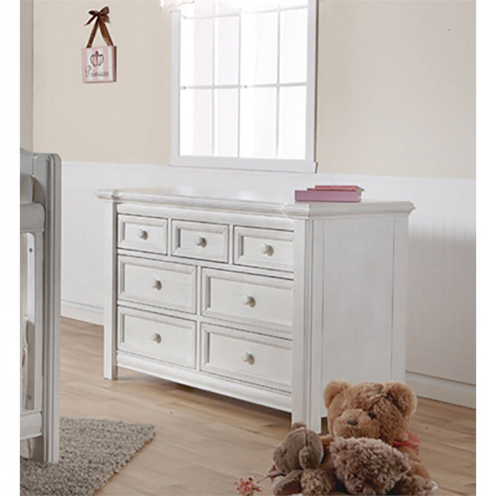 Crib and Double Dresser 3-Piece Set k7