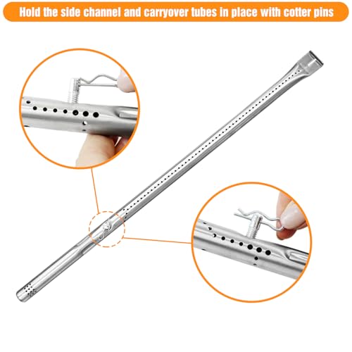 Grill replacement burner and heat plate set 7k