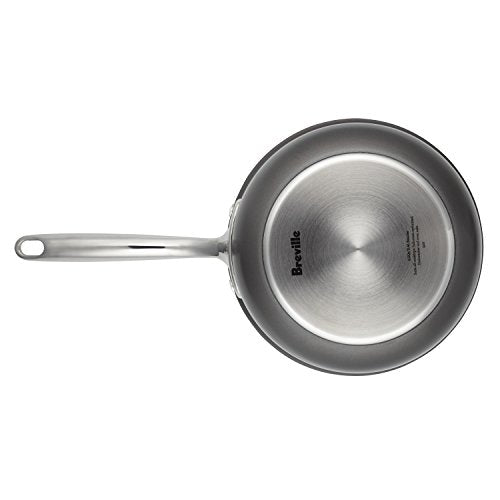 Hard Anodized Nonstick Saucepan with Lid, 4 Quart Gray k7