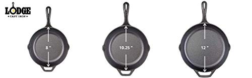 Cast Iron Skillet 12 Inch Frying Pan with Handle Holder a7