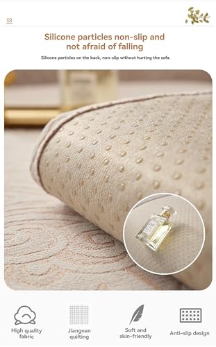 Sofa Cover 3 Seater Chenille Non-Slip Cushion Cover 90x180cm a7