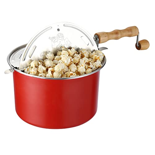 Stainless Steel Stove Top Popcorn Popper 6 Quart A7
