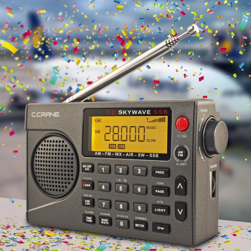AM FM Shortwave Weather Alert Portable Travel Radio k7