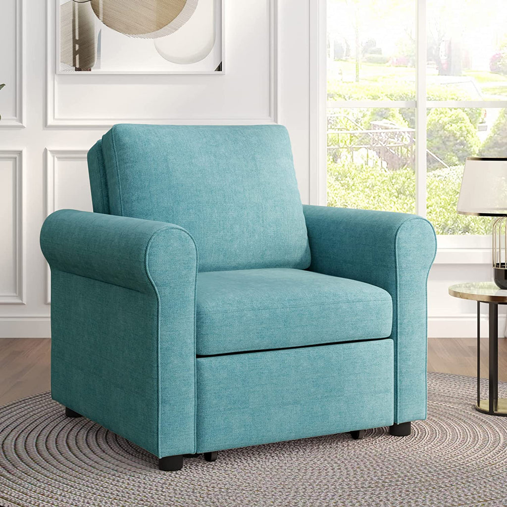 Sleeper Chair Convertible Sofa Bed, Teal K7
