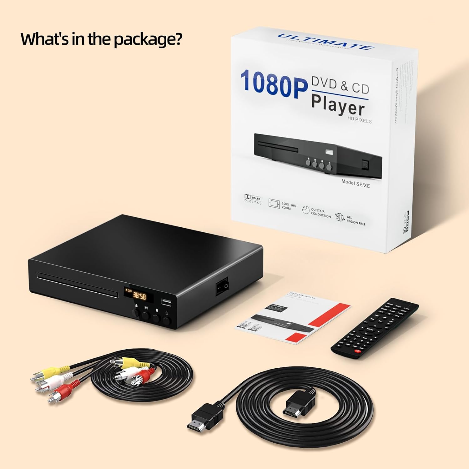 DVD Player for Smart TV with HDMI USB A7