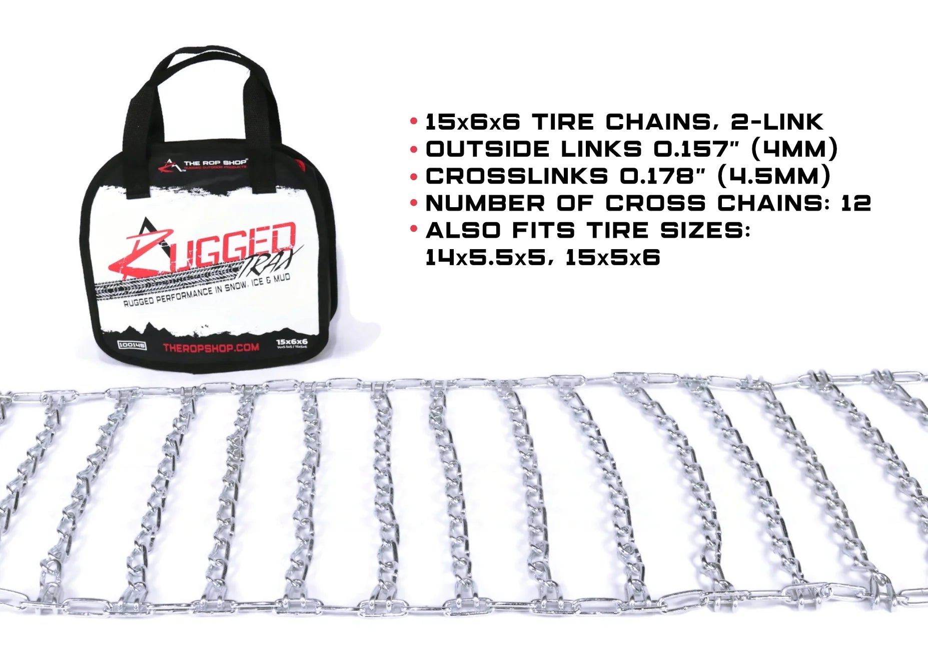 Tire Chains 15x5x6 Snowblower A7