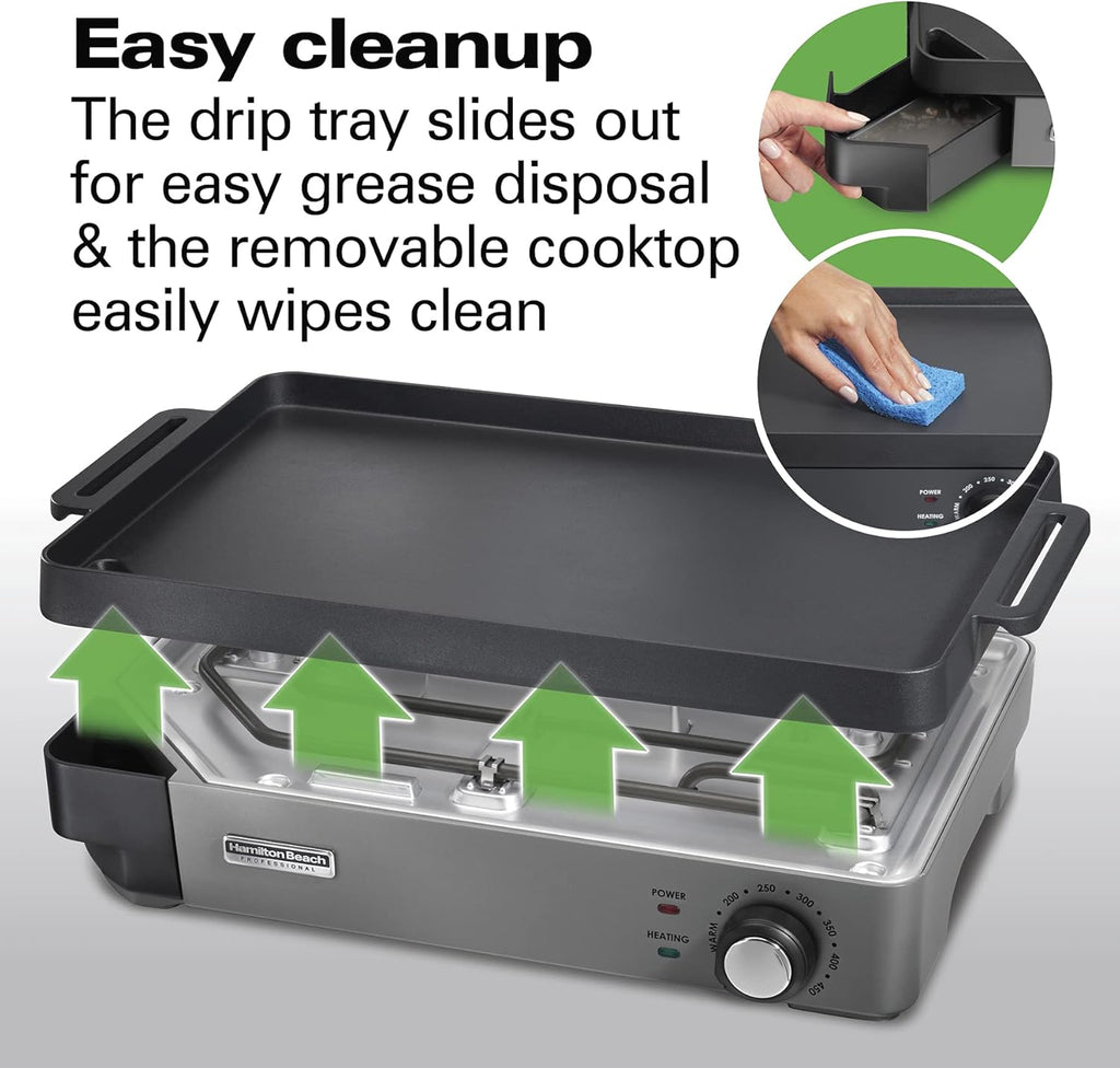 Cast Iron Indoor Electric Grill & Griddle 9k