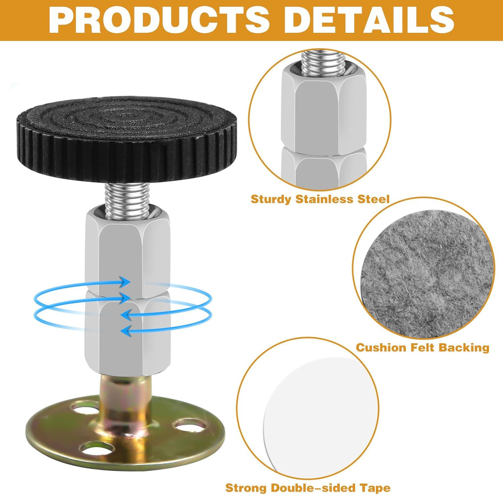 Adjustable Furniture Legs, Bed Support Levelers 64-87mm 7k