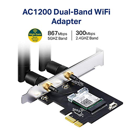 AC1200 PCIe WiFi Card with Bluetooth 4.2, Dual Band k7