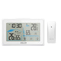 BALDR Wireless Indoor/Outdoor Thermometer & Hygrometer - Touch Screen Digital Weather Station with Room Temperature Monitor & Humidity Gauge Meter, Extended Backlit Display for Easy Viewing