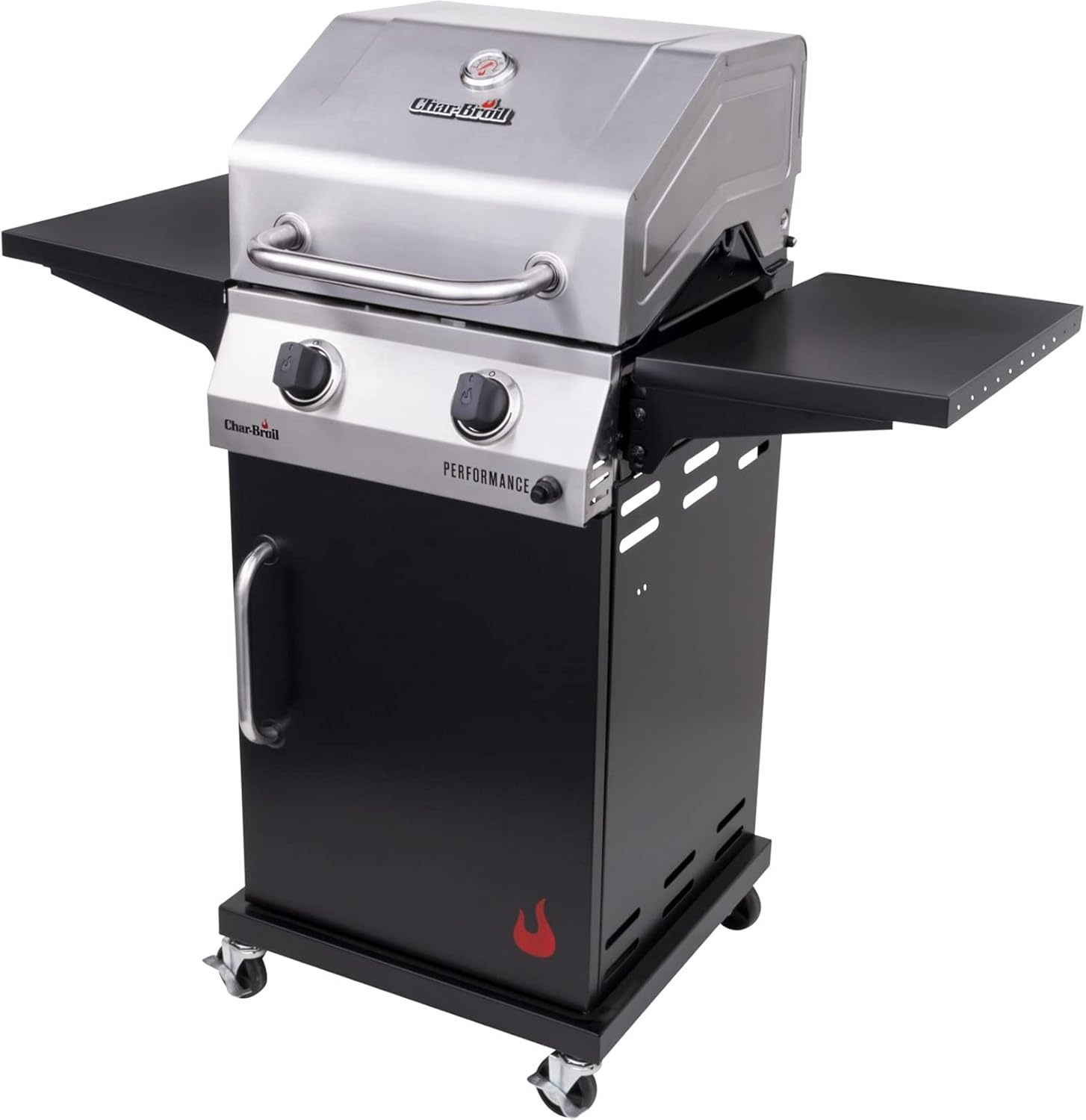 Gas Grill 2-Burner Cabinet Style Propane Stainless Black A7