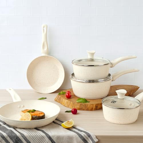 Nonstick Frying Pan 10 Inch Marble Coating a7