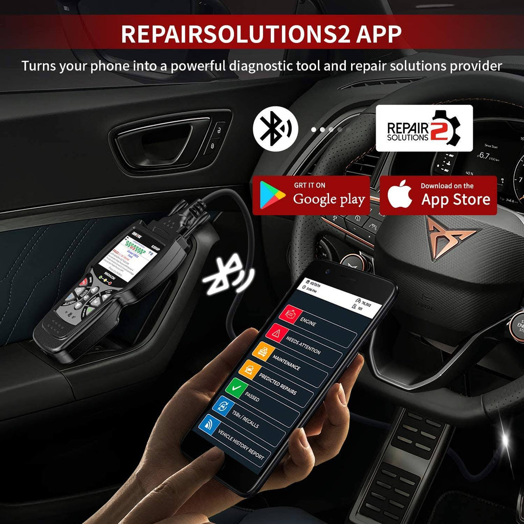 OBD2 Scanner All Systems Code Reader with Battery Reset A7k