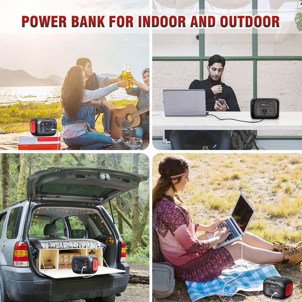 Portable Power Station 42000mAh AC Outlet 200W Wireless Charger k7