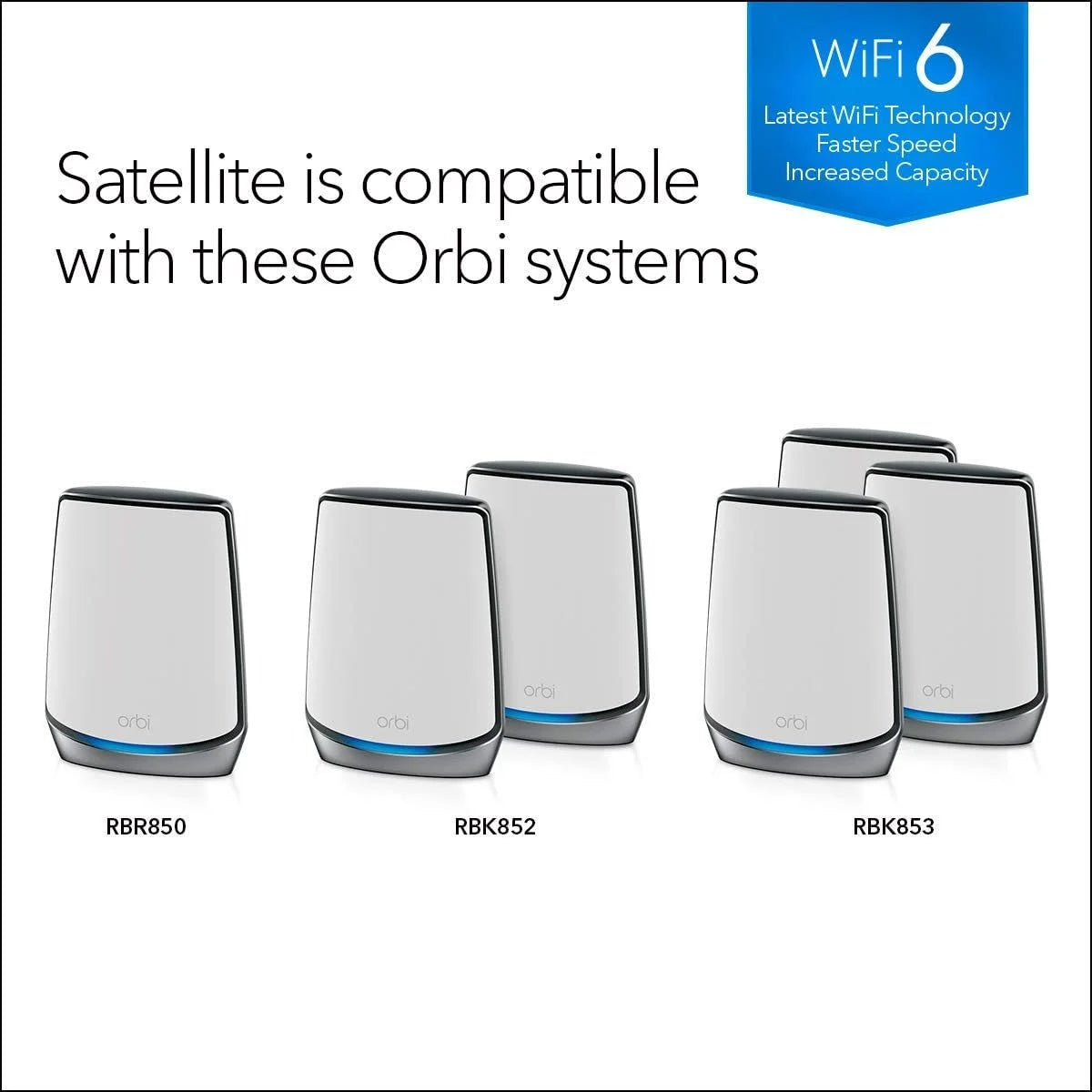 Tri-Band WiFi 6 Mesh Satellite 2500 sq ft 9k