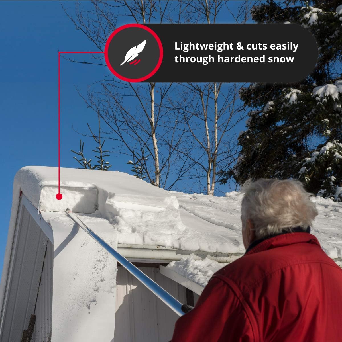 Roof Snow Removal Tool 20 ft Aluminium Shovel A7k