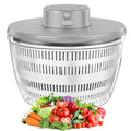 Electric Salad Spinner,Automatic Salad Rotator,USB Chargeble Lettuce Spinner- Easy Water Drain System,Lettuce Cleaner and Dryer for Home Kitchen Washing & Drying Leafy Vegetables(White) (White)