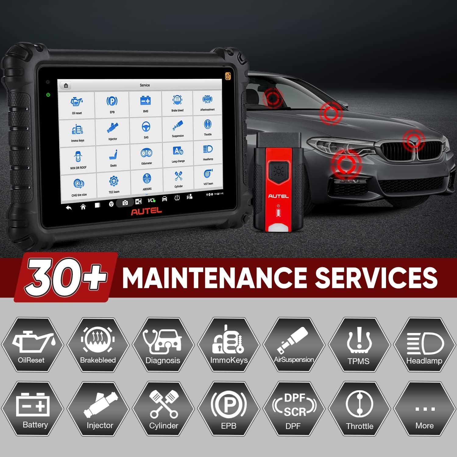 Diagnostic Scanner Tool with All Systems & TPMS Function A7