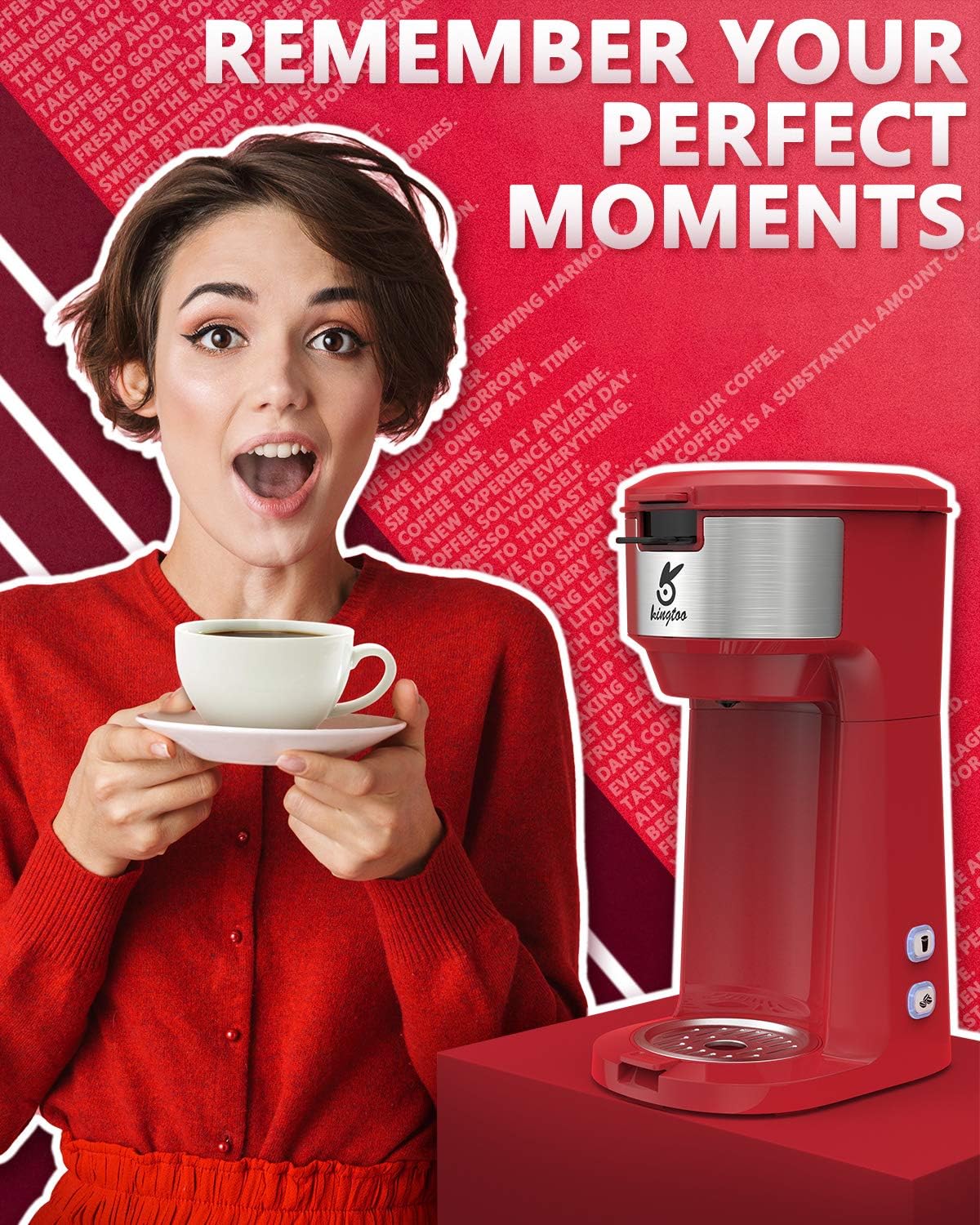 Single Serve Coffee Maker with Self Cleaning Function a7