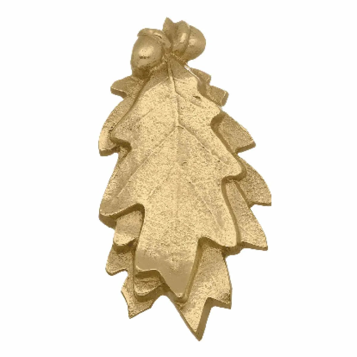Solid Brass Oak Leaf Door Knocker 6in A7