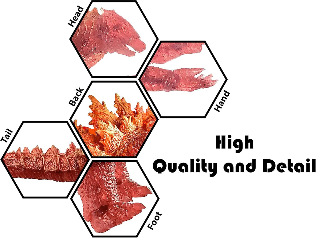 Burning Godzilla Action Figure for Display Decoration k7