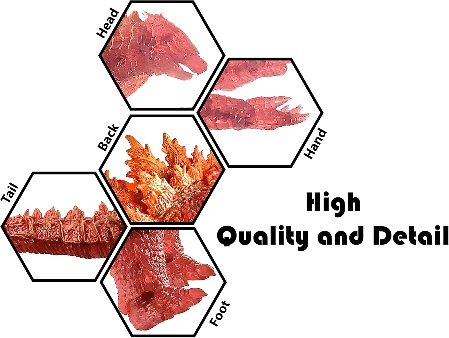 Burning Godzilla Action Figure for Display Decoration k7