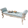 Bed End Bench Bedside Stool, Bedroom Furniture, Shoe Changing Sofa Stool, Solid Wood Leather Bed Bed, French Fashion Bedside Stool Bench Ottoman for End of Bed, 160*47*66cm