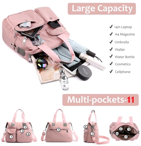 Waterproof Nylon Multi Pocket Tote Bag for Work A7