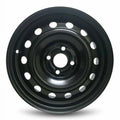 15 Inch Wheel for 2001-2005 Honda Civic 4 Lug Black Steel Rim