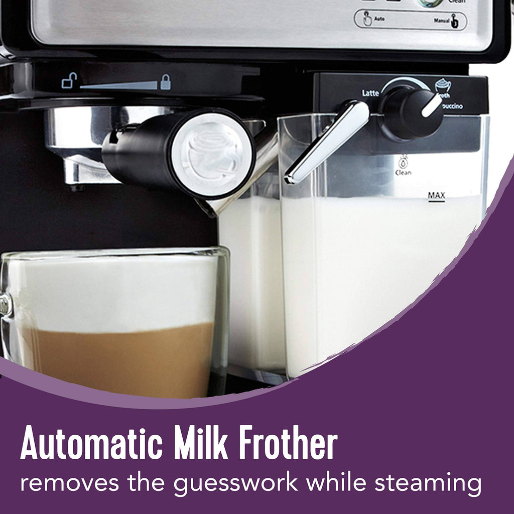 Espresso and Cappuccino Maker Silver 7k