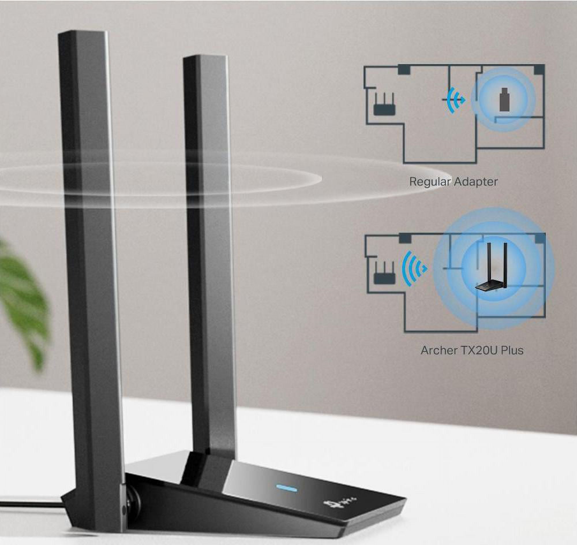 Wireless USB Adapter AX1800 Dual Antennas k7