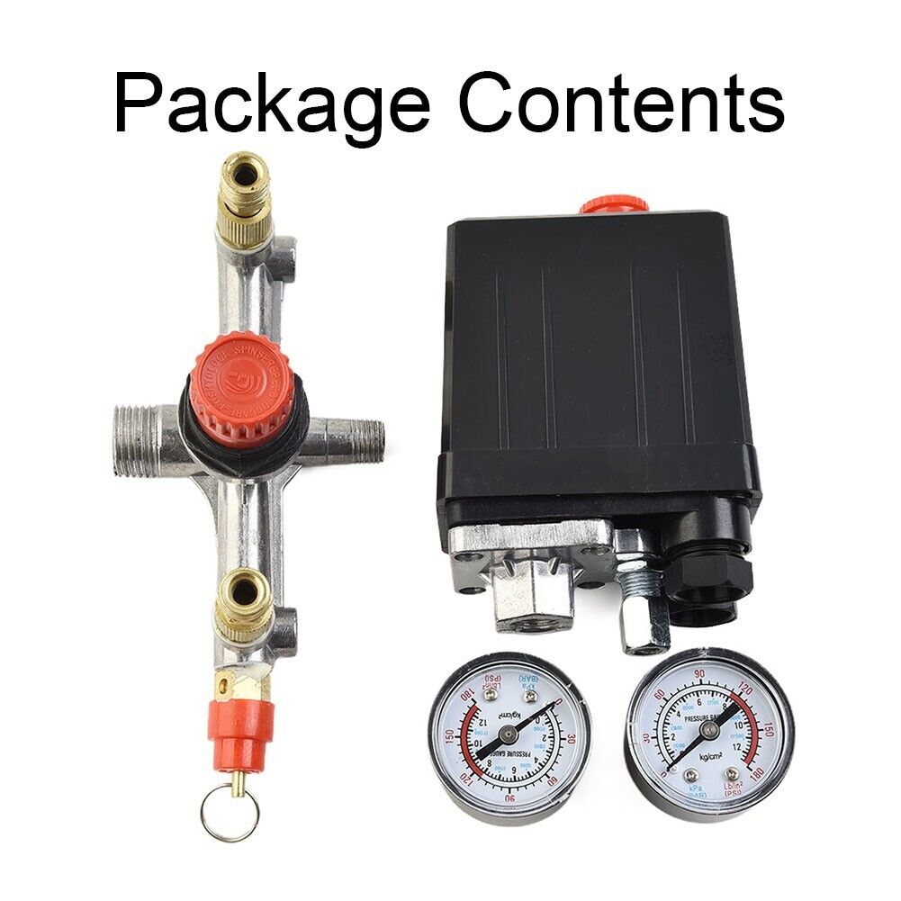 Air Compressor Pressure Switch Valve Manifold Assembly k7