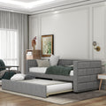 Devo Twin Size Daybed with Trundle - Gray