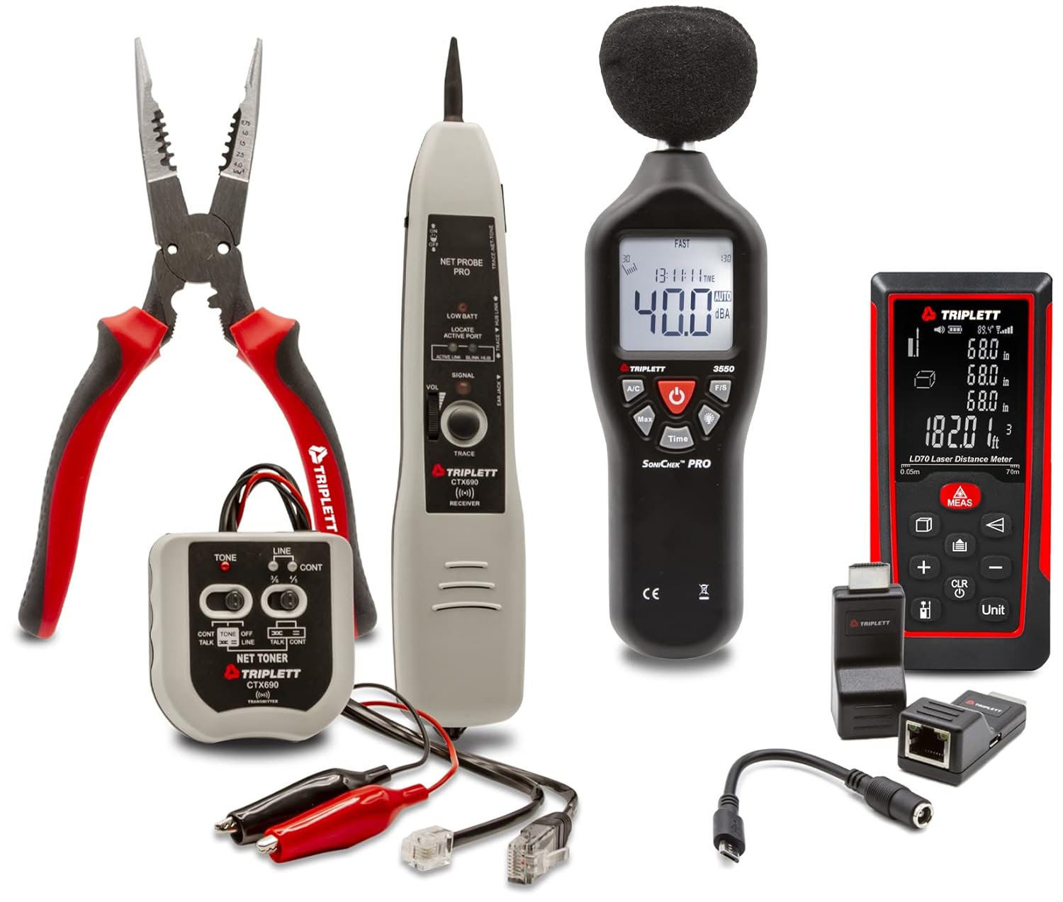 Tone and Probe Wire Trace Cable Test Kit r7K