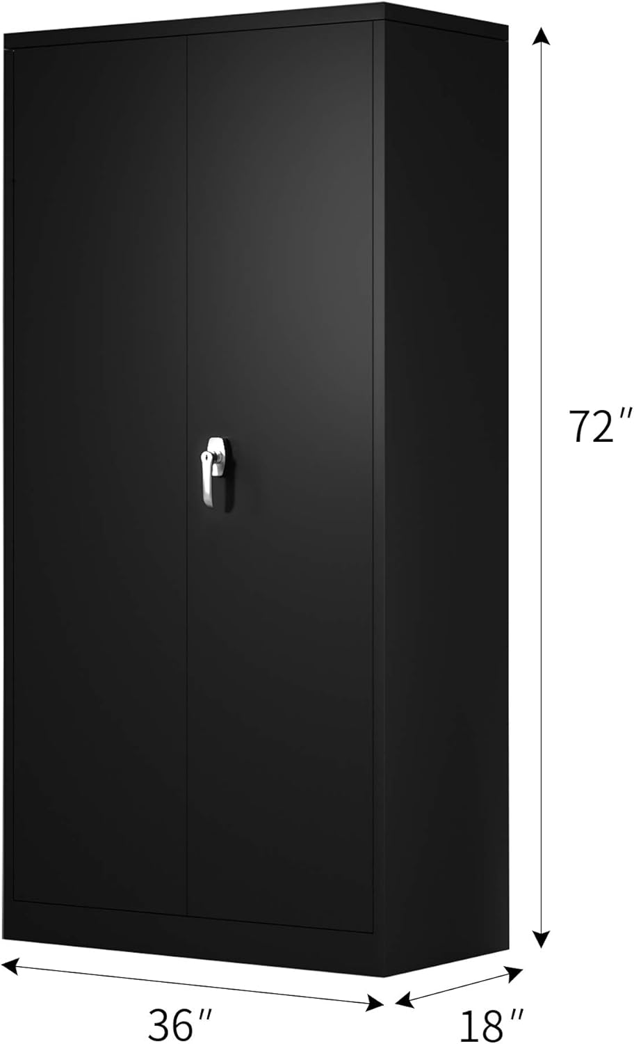 Metal Storage Cabinet with Locking Doors and Shelves a7