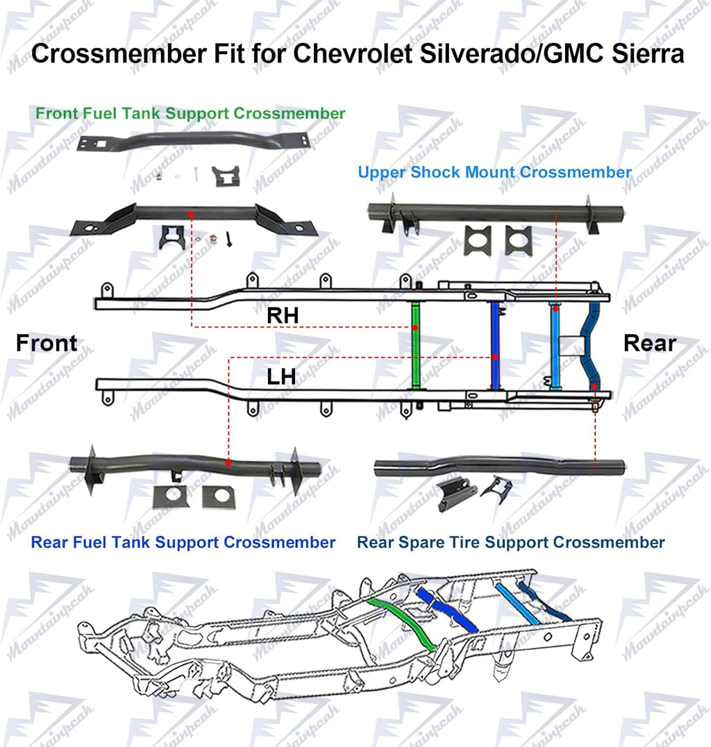 Fuel Tank Support Crossmember for 1999-2006 Silverado Sierra 1500 2500 k7
