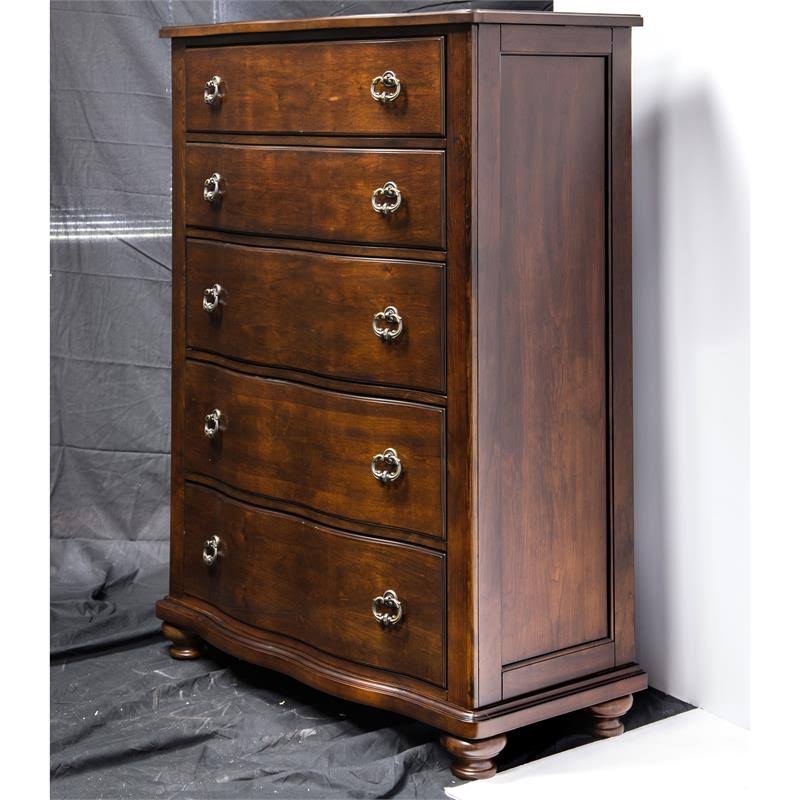 5 Drawer Chest Brown Cherry k7m