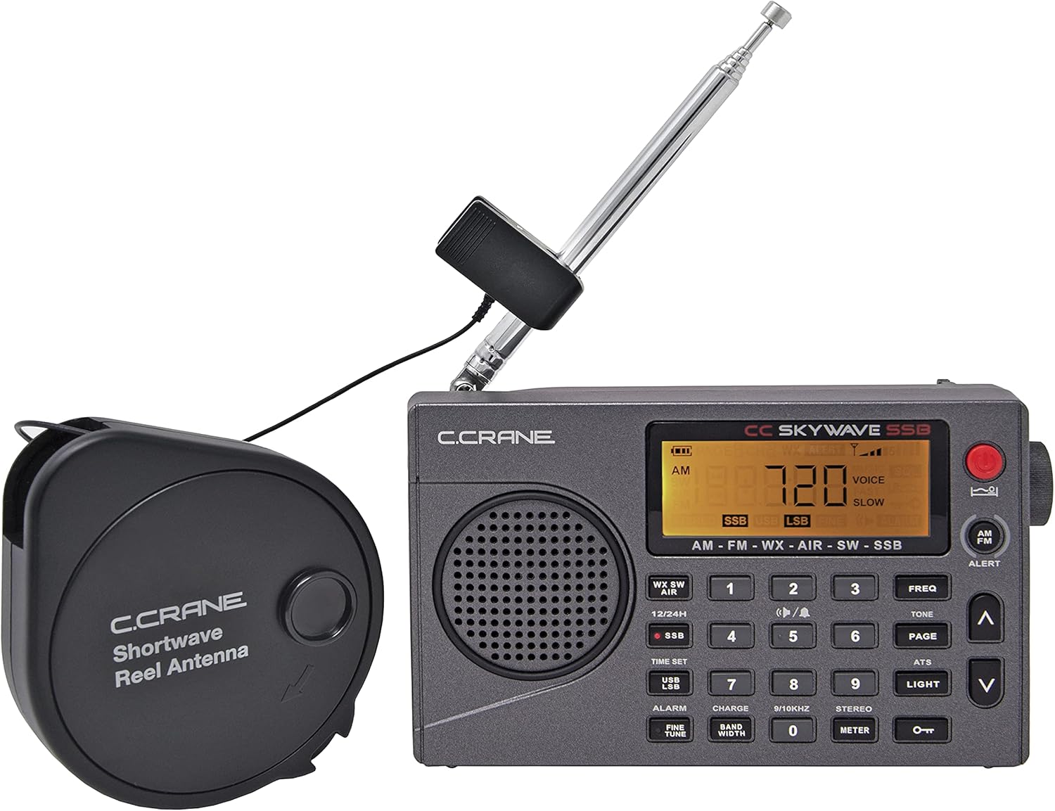 AM/FM/Shortwave/NOAA Weather Portable Radio with Aviation Band and AC Adapter k7