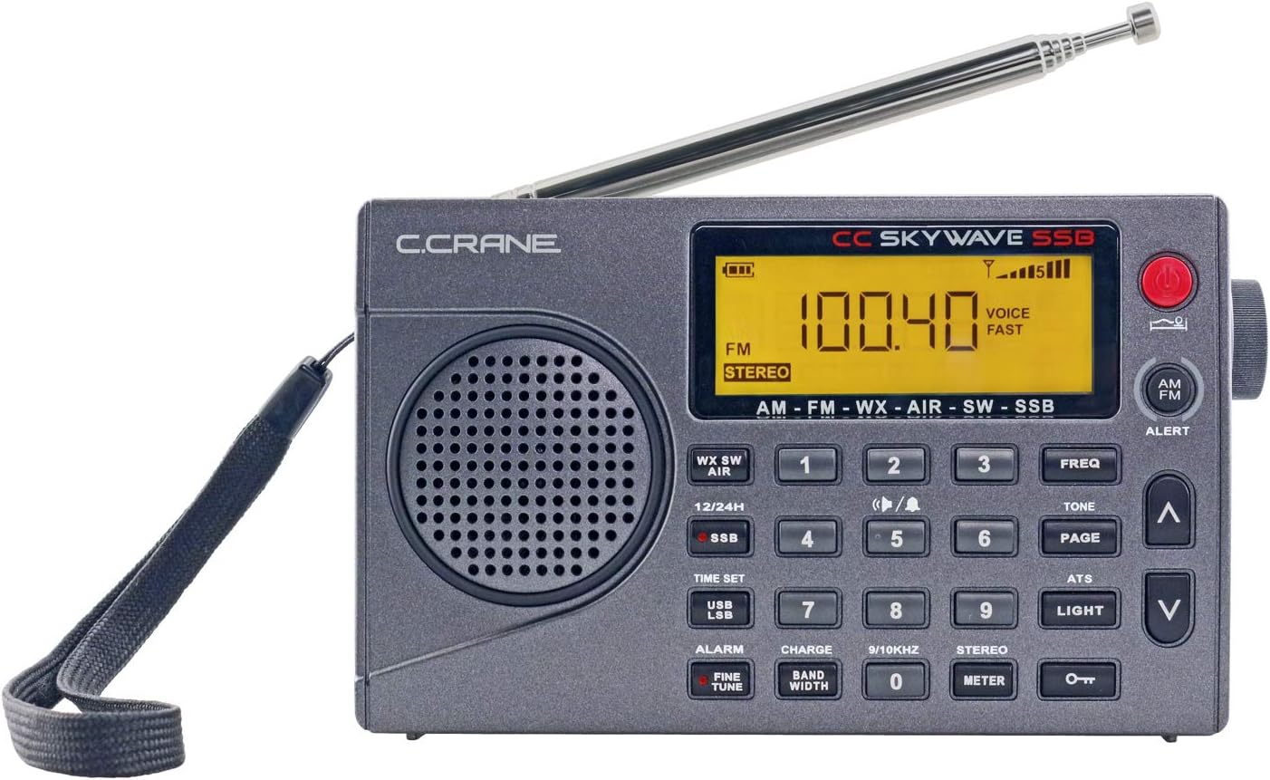 AM FM Shortwave Weather Alert Portable Travel Radio k7